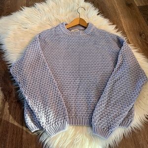 Universal Thread Knitted Sweater Women's L Purple Long Sleeve Pullover